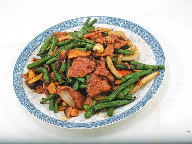 81 四季豆牛 STRING BEANS WITH BEEF.