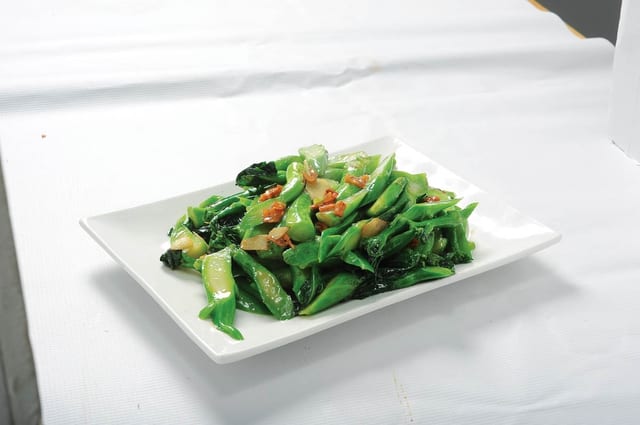 137 大地鱼芥蓝CHINESE BROCCOLI WITH PRESERVED FISH.