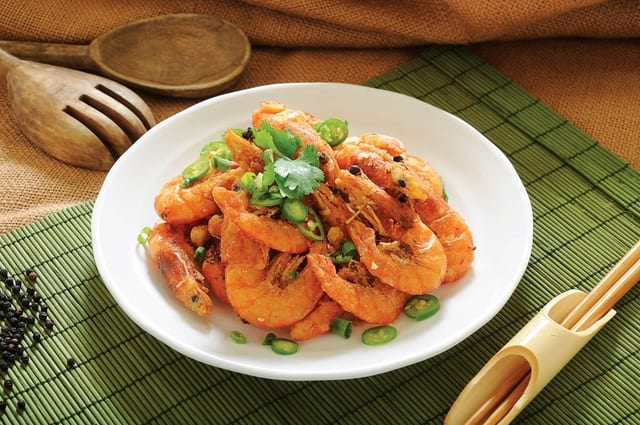 112 椒盐虾 SALT & PEPPER SHRIMP.