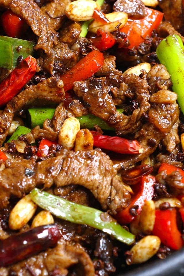 84 宫保牛 KUNG PAO BEEF.