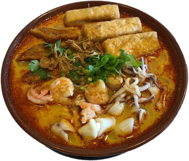 53 咖喱海鲜叻沙 SEAFOOD CURRY LAKSA.